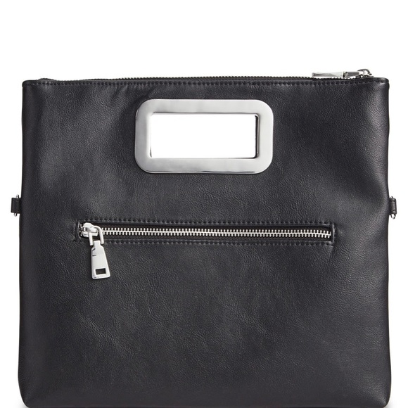 Snake embossed INC Open Handle Clutch Crossbody - Picture 7 of 7